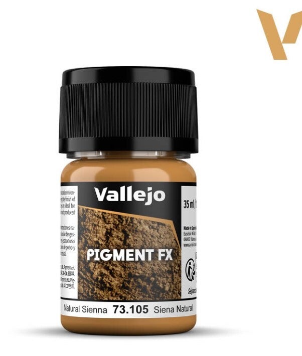 VALLEJO : REF : 73105 : PIGMENT : FX SERIE : Light Sienna / Sienne Claire (35 ML)
