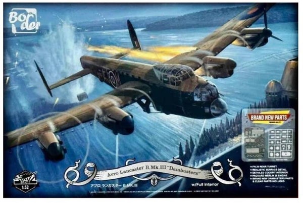 BORDER MODEL : REF : BF 011 : 1/32 : UK (RAF) : AVRO : Lancaster B Mk.III ("Dambusters") (With Full Interior) (2023 VERSION)