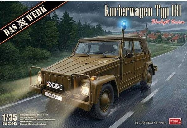 DAS WERK : REF : DW35045 : 1:35 : German : VOLKSWAGEN (VW) : Kurierwagen Typ 181 (Bluelight Version) (1969-1983)