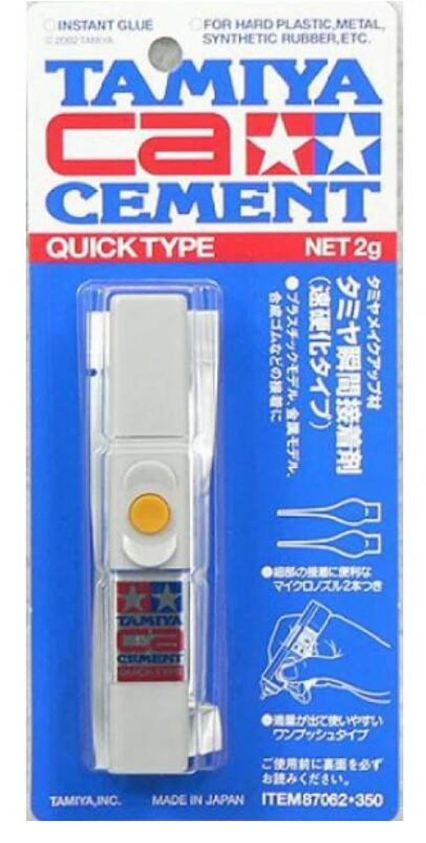 TAMIYA : COLLE : REF : 87062 : Colle Cyano Rapide / Cyano Cement Quick Type : 2gr