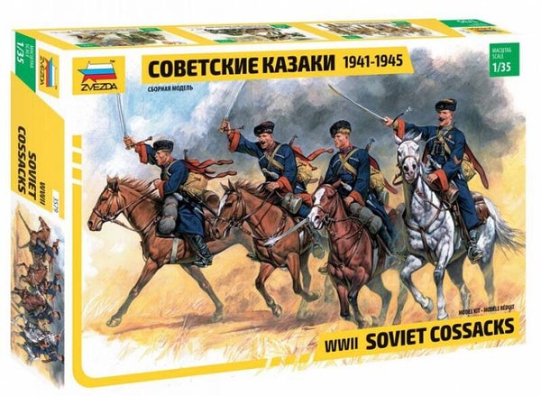 ZVEZDA : REF : 3579 : 1:35 : Soviet Cossacks (1941-1945) (4 Fig.)