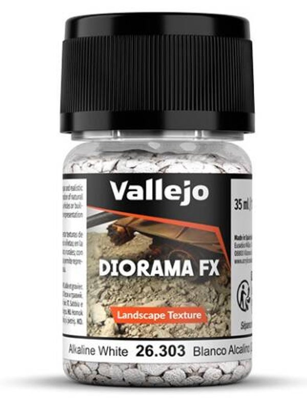VALLEJO : REF : VAL26303 : DIORAMA EFFECTS : FX SERIE : LANDSCAPE TEXTURES : Alkaline White 2-5 mm (50 g)