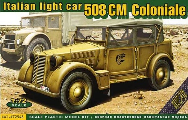 ACE : REF : 72548 : 1:72 : ITALY : FIAT : 508 CM Coloniale Italien Light Car (1938-19430)