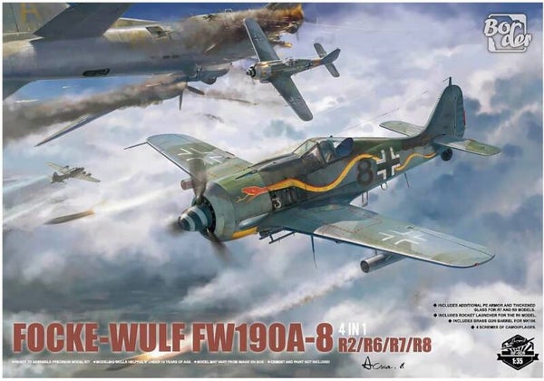 BORDER MODEL : REF : BF 009 : 1/35 : German Focke-Wulf Fw 190A-8 R2/6/7/8 (4 in 1)
