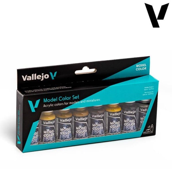 VALLEJO : REF : 70108 : MODEL COLOR SERIE : German Panzer Colors (8) (PACK SET)