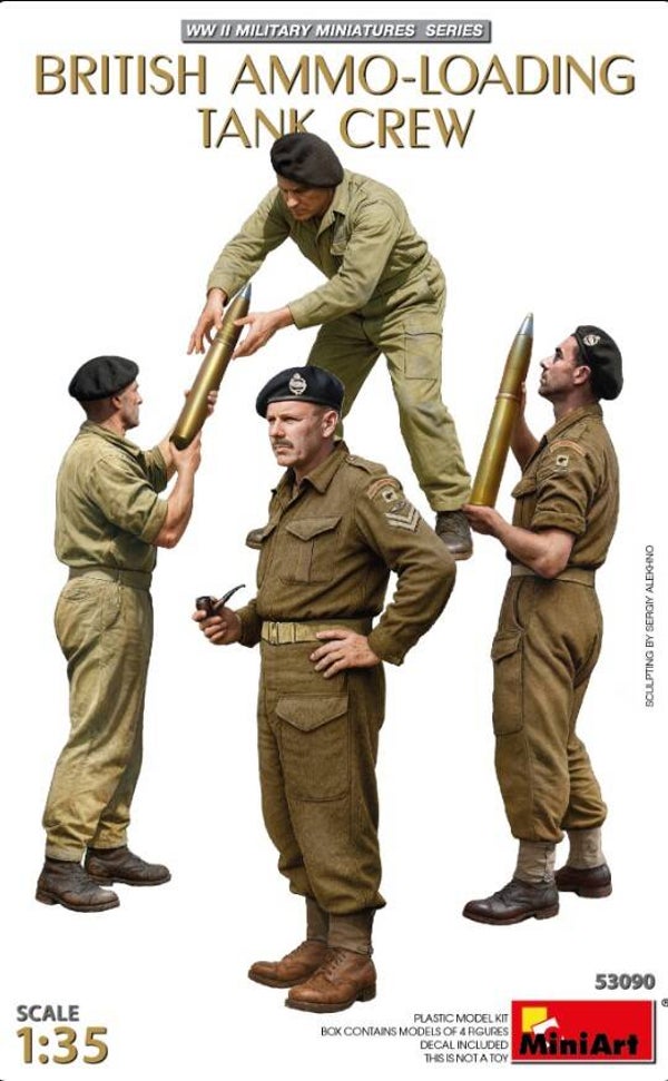 MINIART : REF : MINIART 53090 : 1:35 : UK : British Ammo-Loading Tank Crew (4 Fig.)