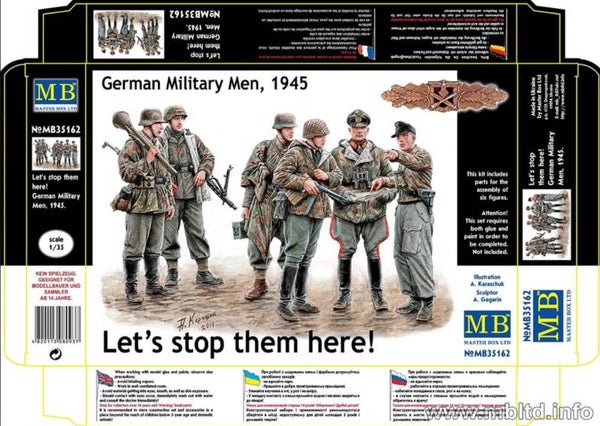MASTER BOX LTD : REF : 35162 : 1:35 : German Military Commando, 1945 ("Let's stop them here!) (6 Fig.)