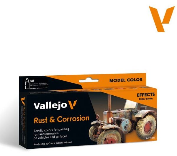 VALLEJO : REF : 70262 : MODEL COLOR SERIE : Rust & Corrosion (8) (PACK SET)