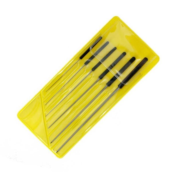 SHESTO (MODELCRAFT) : REF : PBR2202 : TOOL / OUTILLAGE : 6 Pce Precision Smoothing Broach Set (0.6 - 2.0mm))
