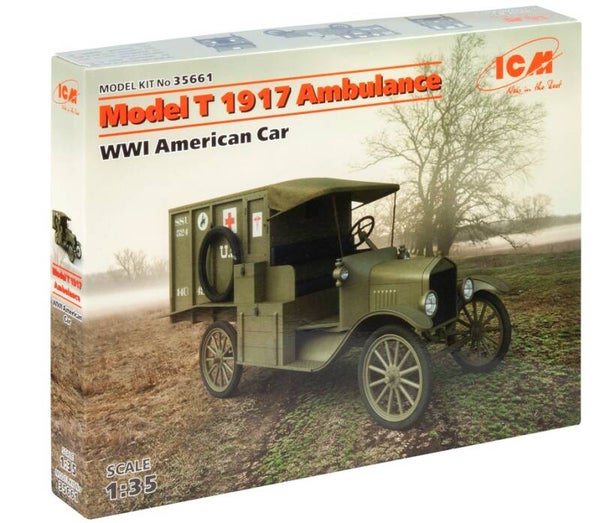 ICM : REF : 35661 : 1:35: US : FORD : Model T (1917) Ambulance (WWI)