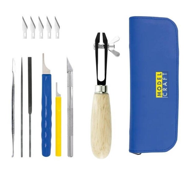 SHESTO (MODELCRAFT) : REF : PTK2012/3D : TOOLS SET / SET D'OUTILS : 3D Print Model Finishing Tool Kit / Kit d'Outils de Finition pour Modèles Imprimés en 3D