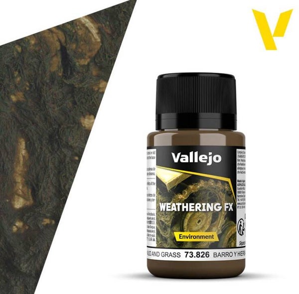 VALLEJO : REF : 73826 : WEATHERING FX SERIE : Mud and Grass (40 ml)