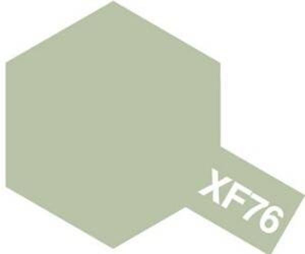 TAMIYA : COLOR : REF : 81776 : ACRYLIC PAINT : XF SERIE MINI (10 ML) : XF-76 MAT GRAY-GREEN JAPANESE AIRCRAFT / GRIS-VERT AVIATION JAPONAISE MAT
