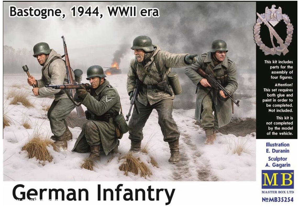 MASTER BOX LTD : REF : 35254 : 1:35 : German Infantry (Bastogne 1944) (Fig.4)