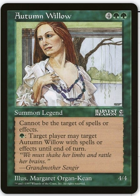 Magic : The Gathering (MTG) : OVERSIZED 6 X 9 PROMO : Autumn Willow (SPLD+)