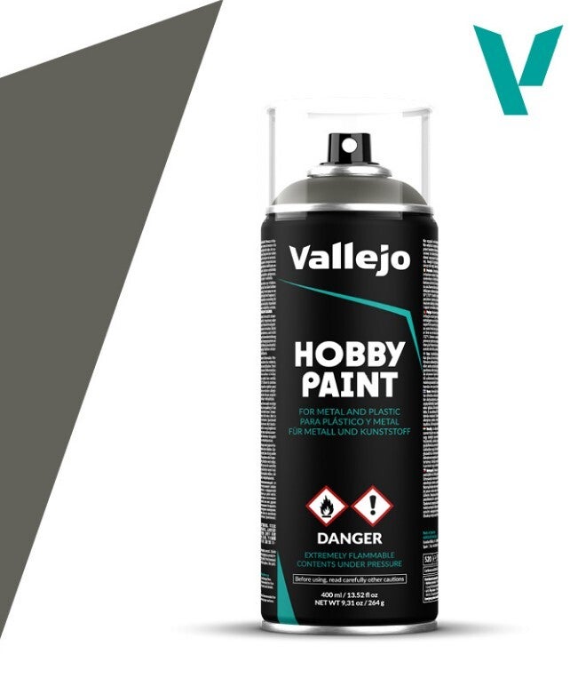VALLEJO : REF : VAL28006 : HOBBY PAINT SERIE (COLORED PRIMER SPRAY) : German Field Grey (400 ml)