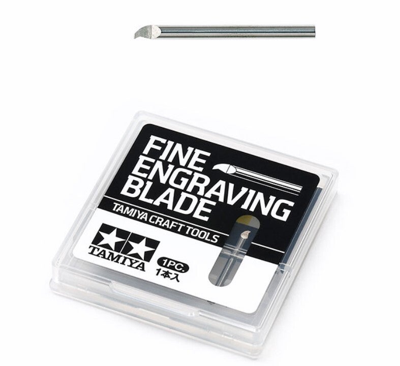 TAMIYA : REF : 74136 : TOOL / OUTILLAGE : Fine Engraving Blade (0.2mm) / Pointe à Graver (0,2mm)