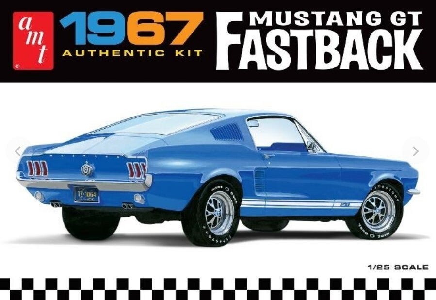 AMT : REF : AMT 1241 : 1:25 : US : FORD : Mustang GT (Fastback) (1967)