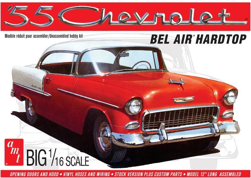 AMT : REF : AMT 1452 : 1:16: US : CHEVROLET : Chevy Bel Air Hardtop (1955)