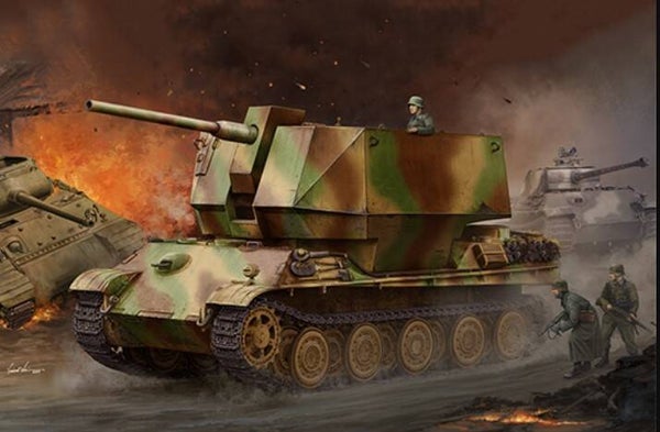 TRUMPETER : REF : 09531 : 1:35 : German : Flakpanther w/8.8cm Flak 36/37 (Prototype) (Anti-aérien)