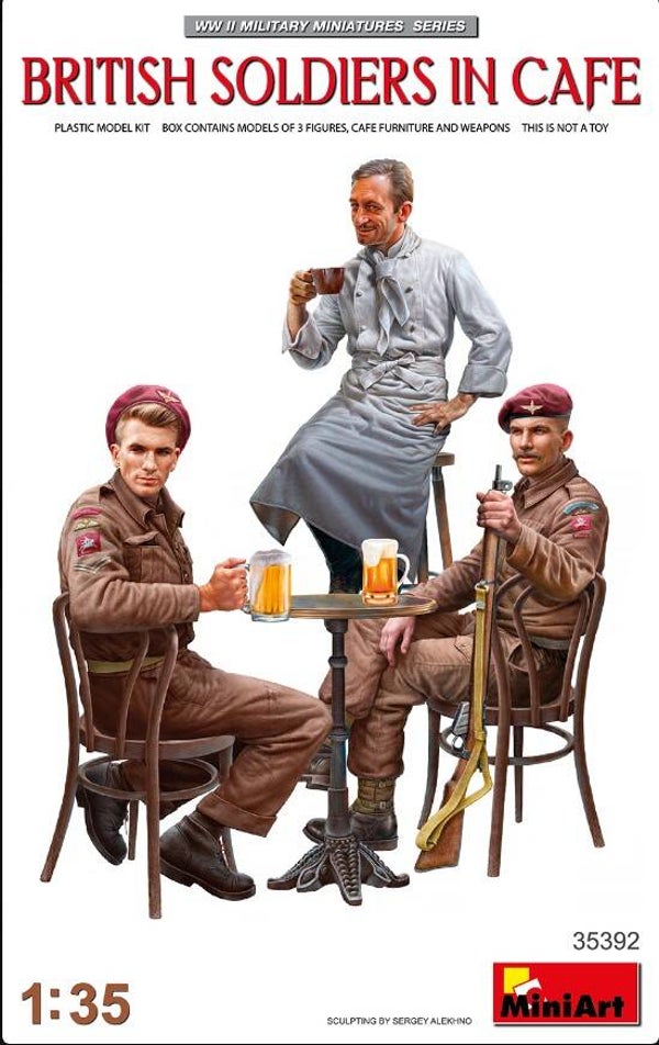 MINIART : REF : MINIART 35392 : 1:35 : British Soldiers in Cafe (3 Fig.)