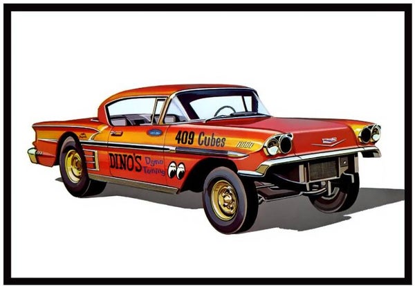 AMT : REF : AMT 1301M : 1:25 : US : CHEVROLET : Chevy Impala Hardtop ("Ala Impala") (1958)