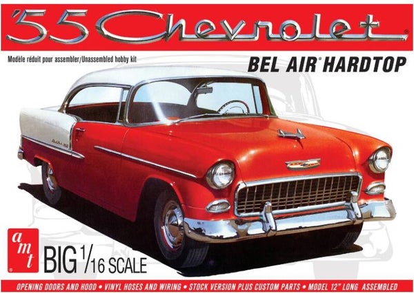 AMT : REF : AMT 1452 : 1:16: US : CHEVROLET : Chevy Bel Air Hardtop (1955)