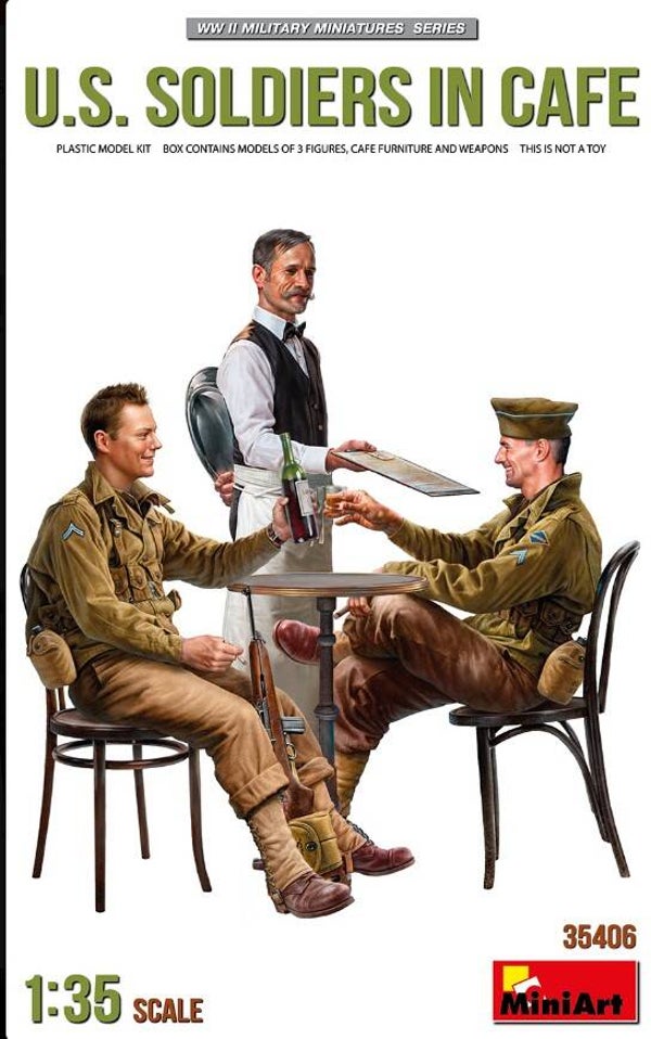 MINIART : REF : MINIART 35406 : 1:35 : US : US Soldiers in Cafe (3 Fig.)
