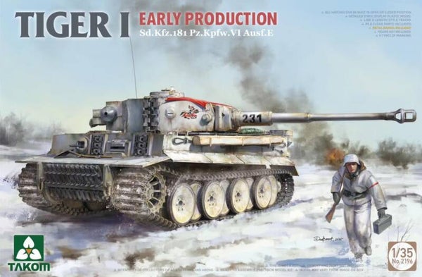 TAKOM : REF : 2196 : 1:35 : German : Tiger I (Sd.Kfz. 181 Pz.Kpfw. VI Ausf. E) (Early Production)