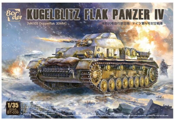 BORDER MODEL : REF : BT 039 : 1/35 : German Kugelblitz Flak Panzer IV (MK103 Doppelflak 30mm)
