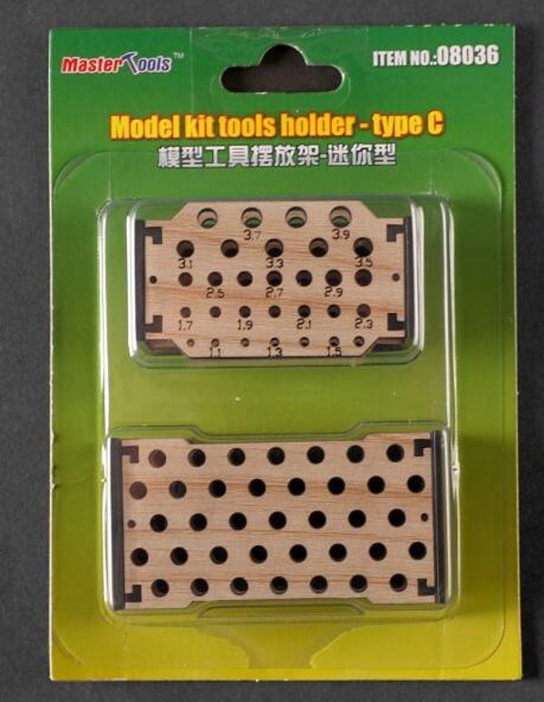 MASTER TOOLS (Trumpeter) : REF : 08036 : TOOL STORAGE : Model Kit Tools Holder - Type C (2 Sets)