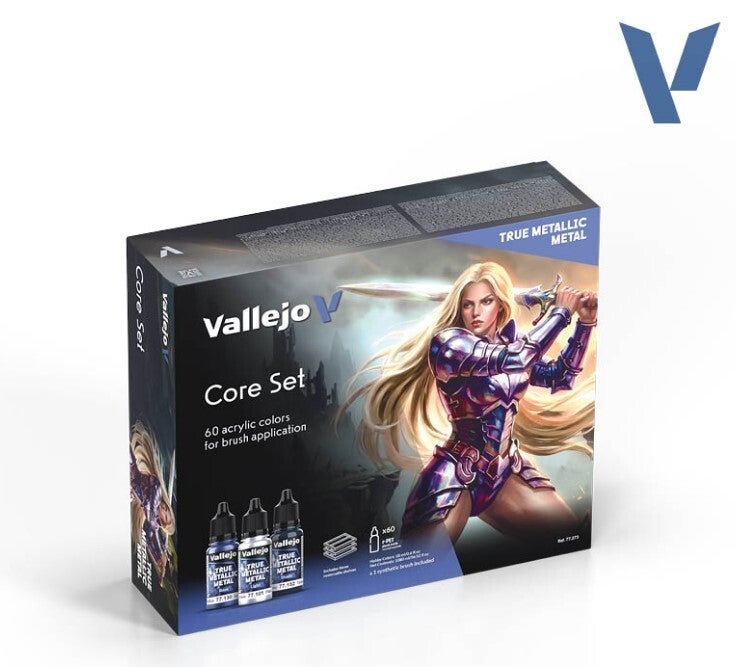 VALLEJO : REF : 77273 : TRUE METALLIC METAL (TMM) SERIE : True Metallic Metal (COLOR SET) (60 x 18 ml)