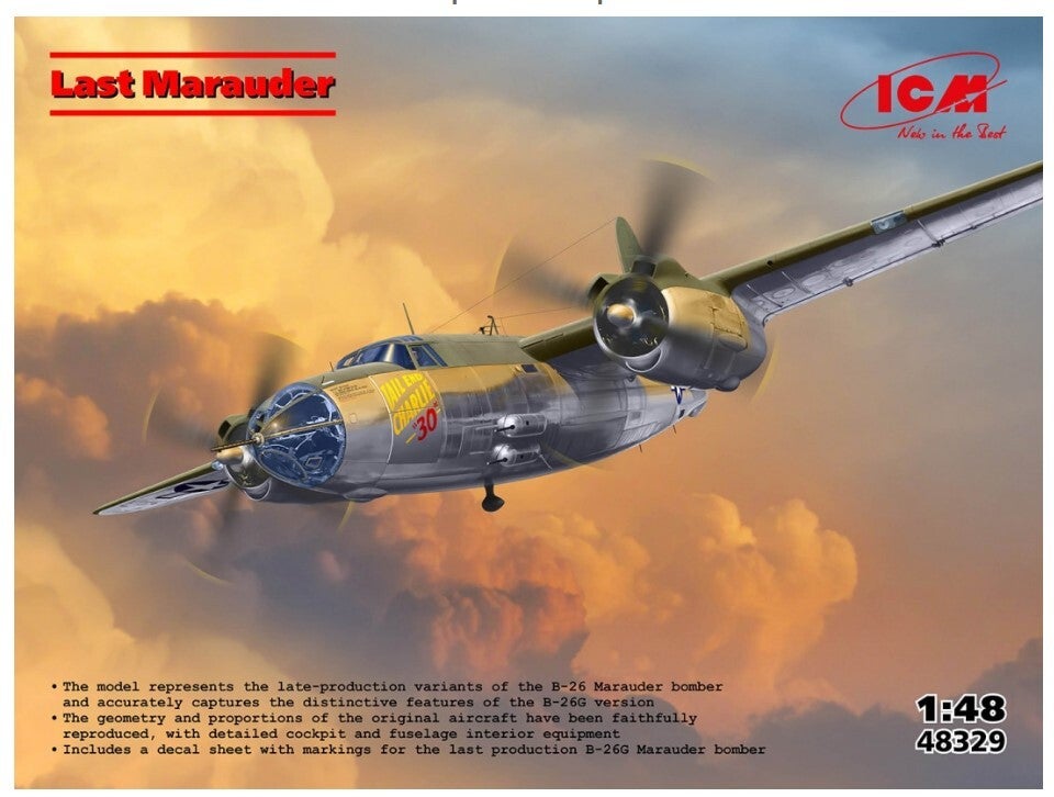 ICM : REF : 48329 : 1:48 : US : MARTIN : B-26 Marauder ("Last Marauder")