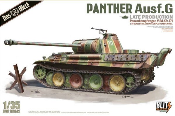 DAS WERK : REF : DW35041 : 1:35 : German Panther Ausf. G (Late Prod.) (SUPER BLITZ SERIE by TAKOM)