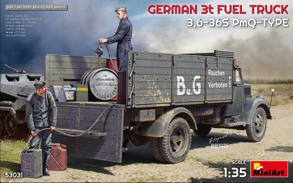 MINIART : REF : MINIART53031 : 1:35 : GERMAN 3t FUEL TRUCK 3,6-36S PmQ-TYPE
