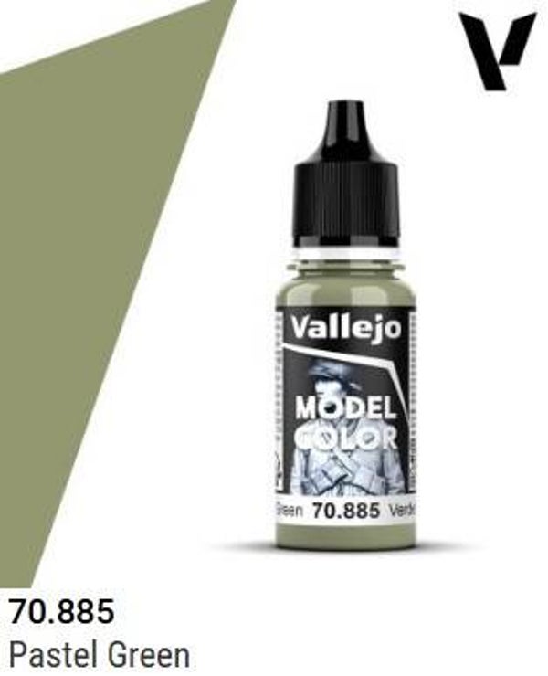 VALLEJO : REF : 70885 : MODEL COLOR SERIE : Pastel Green / Vert Pastel (18 ml)