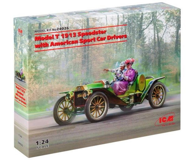 ICM : REF: ICM24026 : 1:24 : Ford : Model T 1913 Speedster with American Sport Car Drivers (1908-1927) (Fig.2)