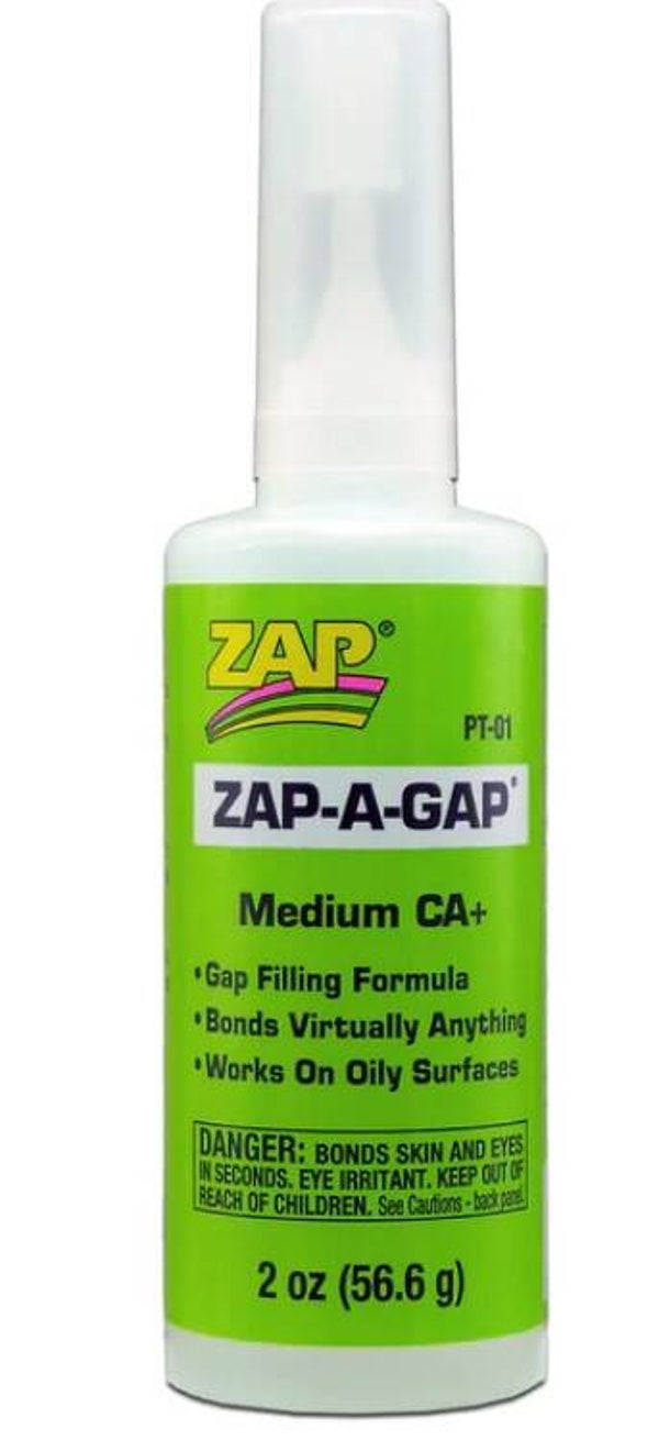 ZAP : REF : ZAPPT01 : ZAP A GAP CA+ 2oz (56.gr) ("Instant Glue" / "Colle instantanée")