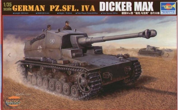 TRUMPETER : REF : 00348 : 1:35 : German Pz.Sfl. IVa  ("Dicker Max")