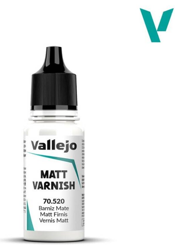 VALLEJO : VERNIS : REF : 70.520 : Permanent Matt Varnish 18ml (Water based acrylic varnish)