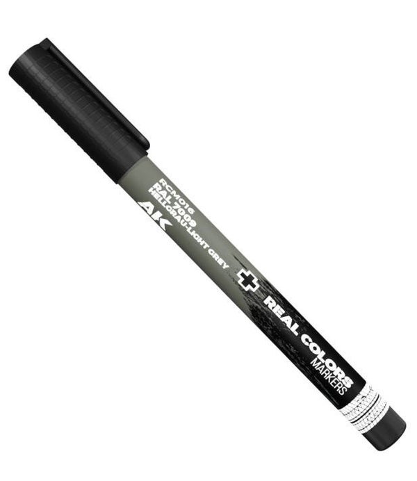 AK INTERACTIVE : REF : RCM016 : RC (REAL COLOR) MARKER SERIE : HELLGRAU-LIGHT GREY (GRIS CLAIR HELLGRAU)