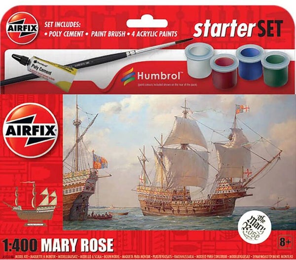 AIRFIX : REF A55114A : SCALE : 1:400 : STARTER KIT BEGINNER / DEBUTANT : Mary Rose (Sailboat / Voilier) (1511-1545)
