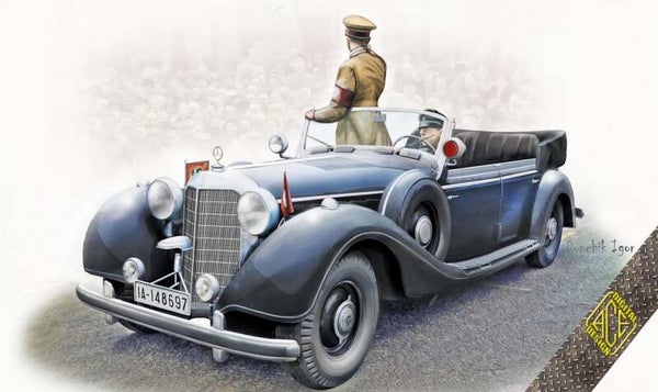 ACE : REF : 72577 : 1:72 : German : MERCEDEZ-BENZ : Type 770K (Armored Cabrio for Reichskanzler (Chancelier du Reich))