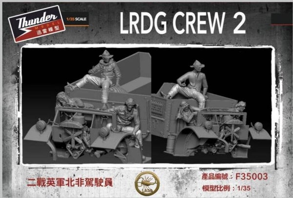 THUNDER MODEL : REF : F35003 : 1:35 : UK : LRDG Crew (Set N 2) (3 Fig)