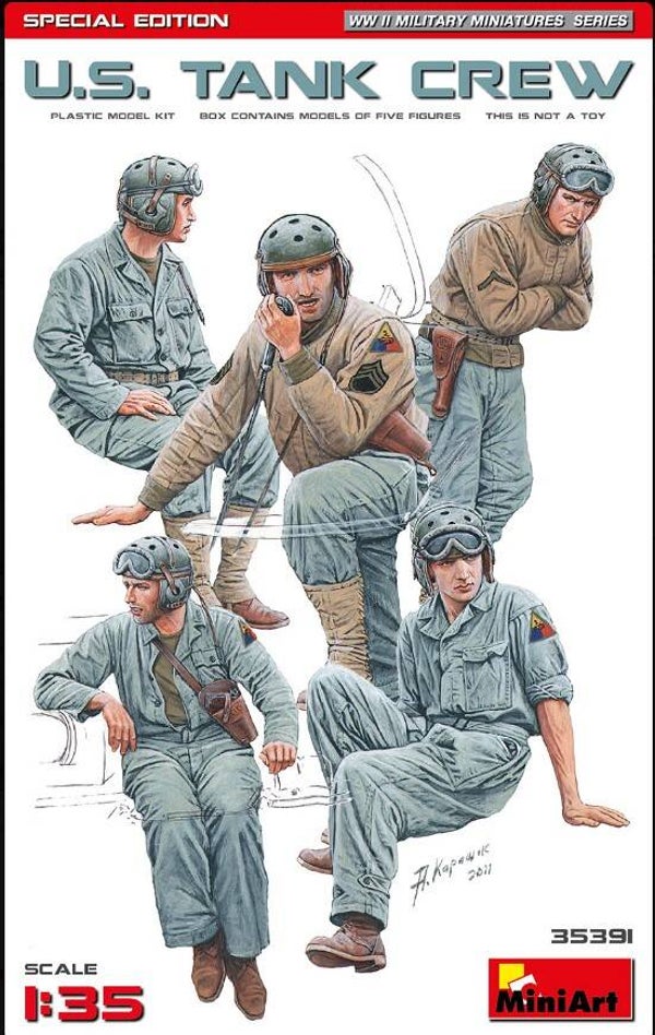 MINIART : REF : MINIART 35391 : 1:35 : US : US Tank Crew (Fig.5) (SPECIAL EDITION)