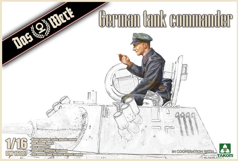 DAS WERK : REF : DW16007 : 1/16 ! FIG : German Tank Commander (WWII)