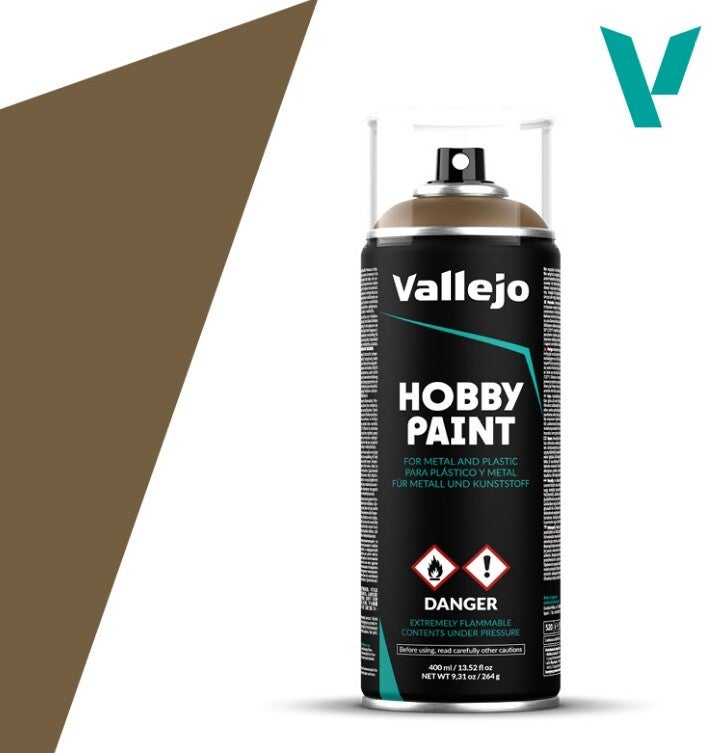 VALLEJO : REF : VAL28008 : HOBBY PAINT SERIE (COLORED PRIMER SPRAY) : English Uniform (400 ml)