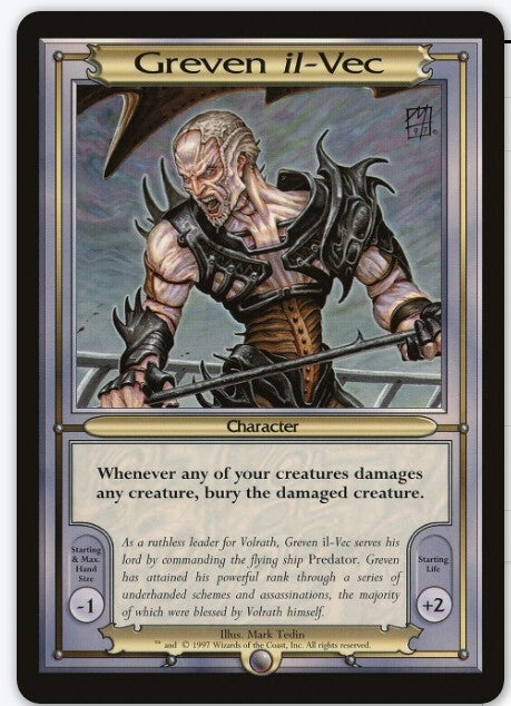 Magic : The Gathering (MTG) : VANGUARD SERIE (PVAN) : Greven il-Vec - SPECIAL OVERSIZED 3.5 x 5 (SPLD-PLD)