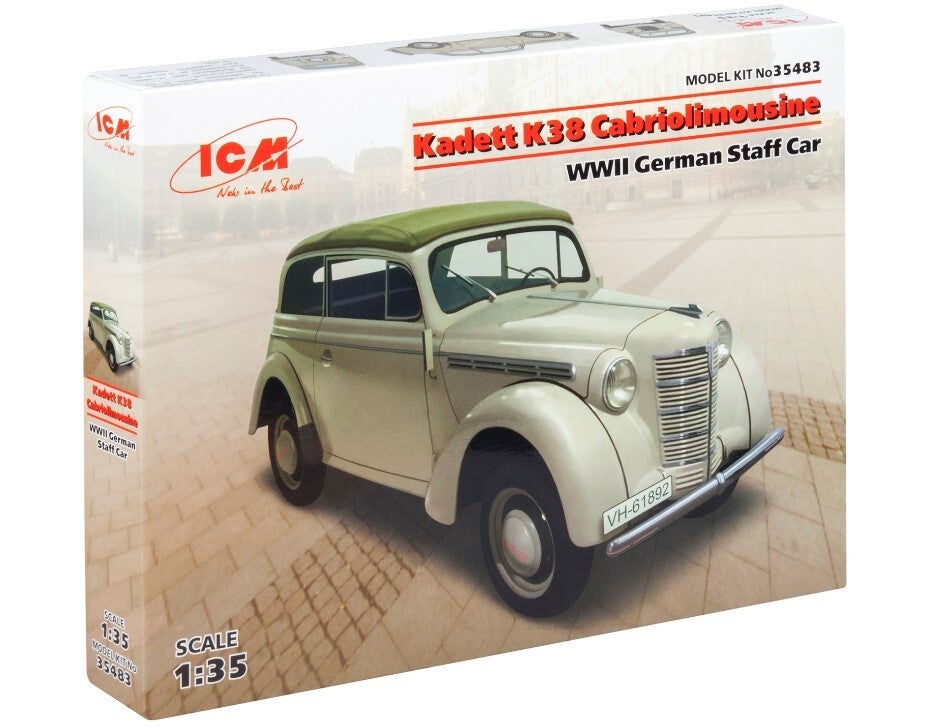 ICM : REF : ICM35483 : 1:35 : German : OPEL : Kadett K38 (Cabriolimousine) (Staff Car) (1937-1940)