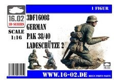 CUSTOM SCALE : 16.02 : REF : 3DF16008 : 1/16 ! FIG : 3D Printed Parts : German Pak 38/40 Ladeschütze N 2 (Chargeur)